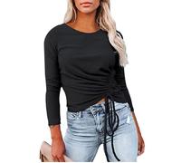 Blouse - Non spécifié - Haut court - Noir - Manches longues - Slim XXXXXL