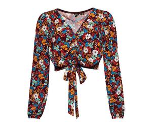 Blouse nouÃ© sur le devant femme Superdry Vintage Marron L