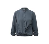 Blouse noué à l'ourlet femme QS Regular Fit Gris 42
