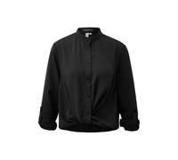 Blouse noué à l'ourlet femme QS Regular Fit Noir 32