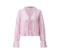 Blouse noué et volants femme QS Regular Fit Rose 44
