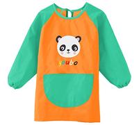 Blouse Peinture Enfant,Tablier Peinture,Imperméable Tablier De Peinture Enfant 7-12 Ans, Blouse Tablier Manches Longues Enfant avec Poches, pour Lactivité De Laboratoire,Cuisine, Activités Scolaires