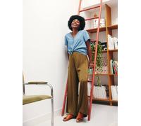 Blouse pressionnée grossesse et allaitement en lyocell stone 48