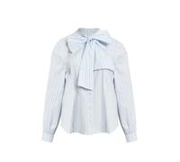 Blouse rayÃ© Ã nÅud papillon femme Mat Fashion Blanc S/M