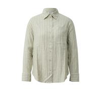 Blouse rayÃ©e en lin mÃ©langÃ© avec poche poitrine femme s.Oliver Vert 36