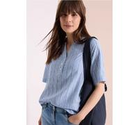 Blouse rayée à col fendu