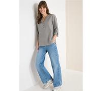 Blouse en seersucker femme Cecil Marron XS