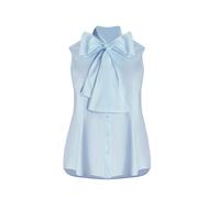 Blouse sans manches avec dÃ©tail nÅud femme Mat Fashion Bleu S/M