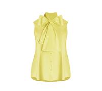Blouse sans manches avec dÃ©tail nÅud femme Mat Fashion Jaune S/M