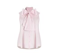 Blouse sans manches avec dÃ©tail nÅud femme Mat Fashion Rose L/XL