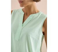 Blouse sans manches en seersucker