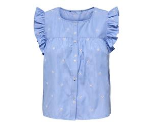 Blouse sans manches femme Only Amanda Bleu XS