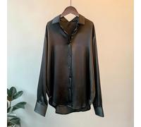 Blouse Satinée pour femme Polyester Douce et Légère Blouse Satinée