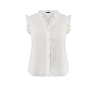 Blouse seersucker femme Mexx Blanc 38