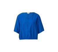 Blouse structurÃ©e avec col V et fronces femme s.Oliver Bleu 48