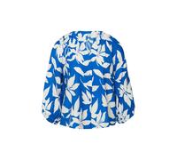 Blouse structurÃ©e en viscose avec fronces et manches raglan 3/4 femme s.Oliver Bleu 44