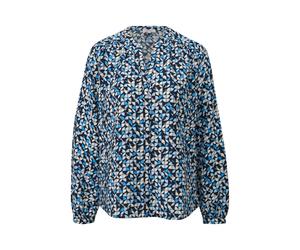 Blouse structurÃ©e viscose mÃ©langÃ©e femme s.Oliver Bleu 42