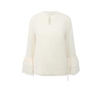 Blouse structurÃ© en mousseline Ã manches volantÃ©es femme COMMA Blanc 40