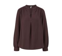Blouse tunique avec détails smockés aux épaules femme QS Marron 32