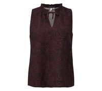 Blouse tunique brodÃ©e femme QS Regular Fit Rouge 42