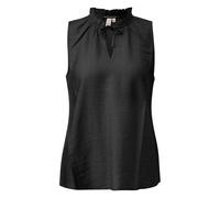 Blouse tunique brodée femme QS Regular Fit Noir 42