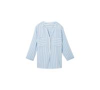 Blouse tunique rayÃ©e en viscose femme Tom Tailor Bleu 44
