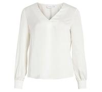 Blouse - Vila Varit - Manches Longues - Col V - Blanc - Femme 34