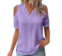 Blouse Viscose Soldes Tee Shirts Femme Manche 3/4 Chemisier Blanc Tenue Hiver Chic Uniforme Travail Tunique Courte Chemises Longues pour Femmes Haut Nouvel an T Octobre Rose Rayé Kaki Skims Top