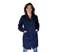 Blouses de travail pour femmes, manches longues, entreprises de nettoyage, ouvrière, domestique, femme de chambre Colf, bleu foncé, Large