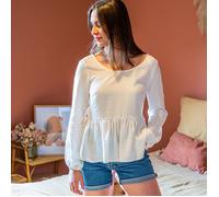 Blouses femmes Céleste CHARLOTTE Blanc FR 42
