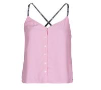 Blouses femmes Tommy Jeans TJW CAMI TOP BUTTON THRU Rose EU XS