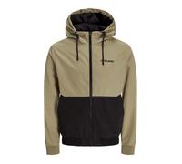 JACK & JONES Jjerush Bomber Noos à Capuche Veste Courte, Kaki, L Hommes