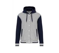 Blouson à capuche Kariban - oxford grey/navy/white - S - Homme - KARIBAN M