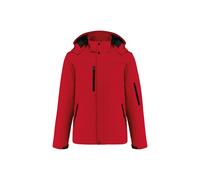 Blouson à capuche softshell doublée Kariban Rouge 2XL