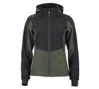 Blouson à capuche zippé contrecolle mesh femme Peak Mountain Softshell Vert XL