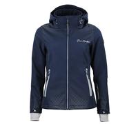 Blouson à capuche zippé contrecolle polaire femme Peak Mountain Softshell Bleu XL