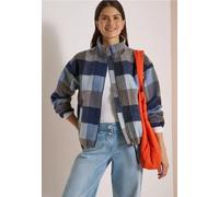 Blouson à col montant et motif à carreaux