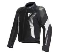 Dainese Super Rider 2 Absolute, veste en cuir-textile imperméabl 54 Noir/Noir/Blanc Noir/Noir/Blanc