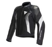 Dainese Super Rider 2 Absolute, veste en cuir-textile imperméabl 44 Noir/Noir/Blanc Noir/Noir/Blanc