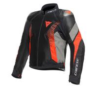 Blouson ABSOLUTESHELL™ Homme Dainese SUPER RIDER 2 Black/Dark-Gull-Gray/Fluo-Red