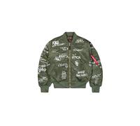 Alpha Industries MA-1 Peace Veste bombers pour homme Taille 3XL - Vert olive