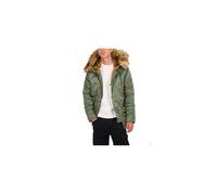 Parka - ALPHA INDUSTRIES - Snorkel Original - Kaki - 100% Nylon - Coupe Slim L