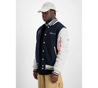 Alpha Industries Varsity Air Force Bomber Veste pour homme Ultra Navy L