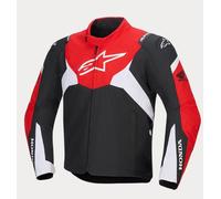 Blouson Alpinestars Honda T- Jaws V4 Wp Jacket Black Bright Red Blanc