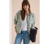 Blouson au look léopard en lin mélangé