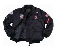 Blouson Aviateur Bombers B-52 TOP GUN Noir Enfant Avec Porte Clé REMOVE BEFORE FLIGHT - FOSTEX - Enfant - Garçon 14 ans
