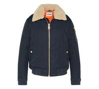 BLOUSON AVIATEUR COL FAUSSE FOURRURE SCHOTT AIRKRAFT2W NAVY/BEIGE