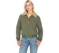 BLOUSON AVIATEUR COL FAUSSE FOURRURE SCHOTT AIRKRAFT2W SAGE/BEIGE