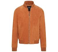 Blouson Aviateur Universitaire MA-1 en Daim de Chèvre Doux Pour Hommes