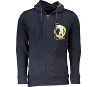 Blouson bleu pour hommes avec fermeture éclair - Hoodie à manches longues avec impression, taille : S Couleur : Blu